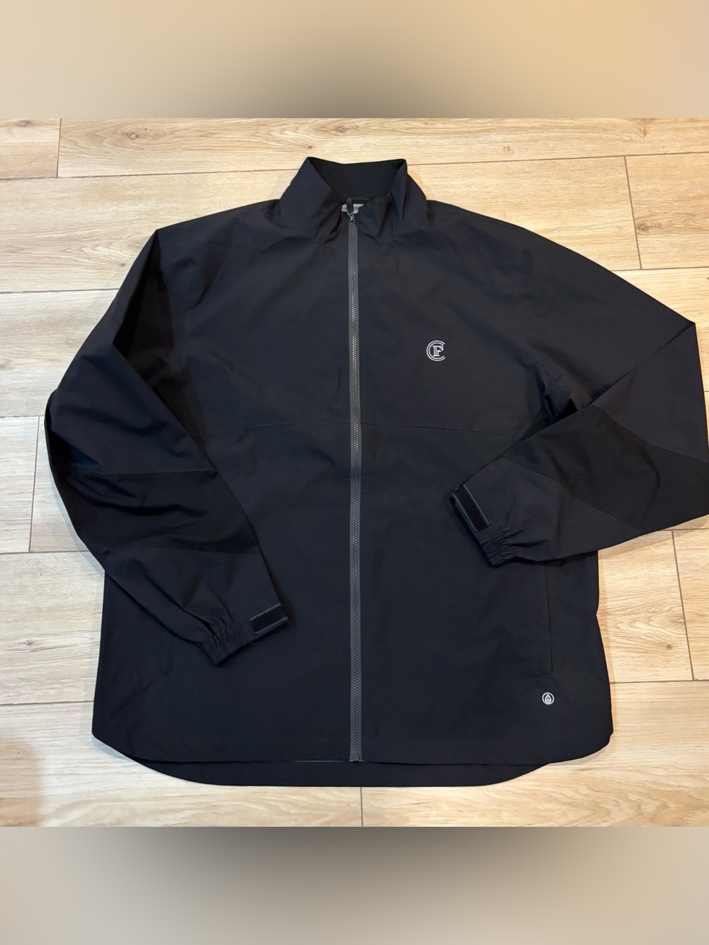 FootJoy Hydrolite X Rain Jacket Mens Large L Golf Full Zip Performance Black